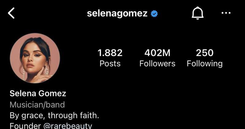 Selena Gomez ស្រ្តីដំបូងទទួលបានចំនួន Follower លើស 400លាននាក់នៅលើ Instagram