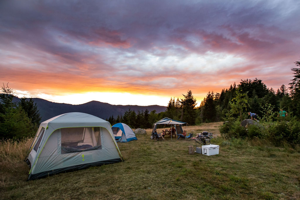 tent-camping-at-sunset